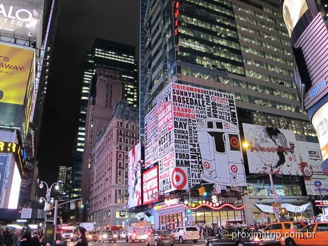 Times Square Nova York - a noite