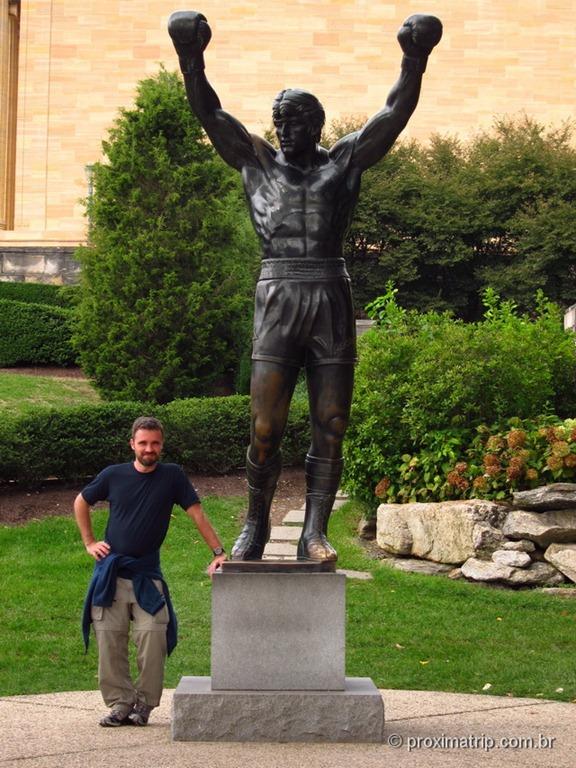 estátua de "Rocky Balboa" no Museu de Arte da Philadelphia