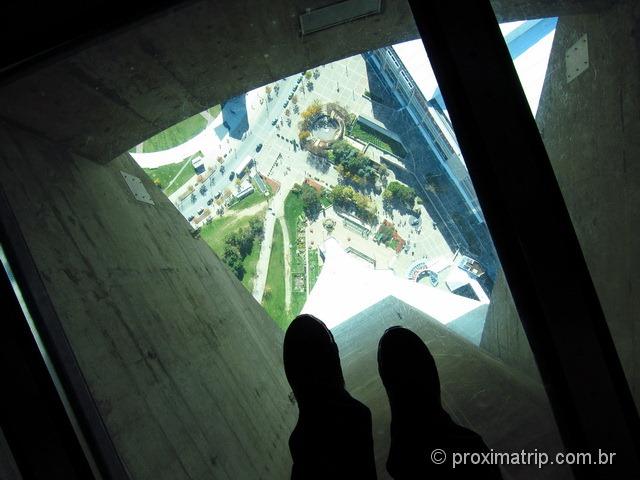piso de vidro da CN Tower - Toronto - Canadá