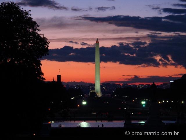 Obelisco Washington Monument visto do Capitólio - Washington DC