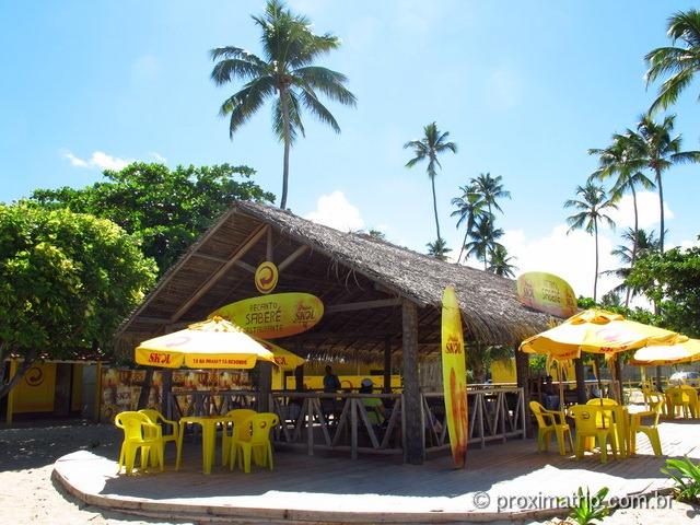 Restaurante Recanto Saberé na praia de maracaípe, em Porto de Galinhas