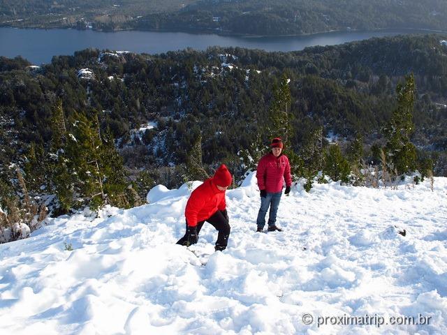 Brincando com neve no Cerro Campanario - Bariloche