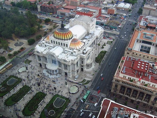 Palácio das Bellas Artes visto da Torre Latinoamericana - Cidade do México