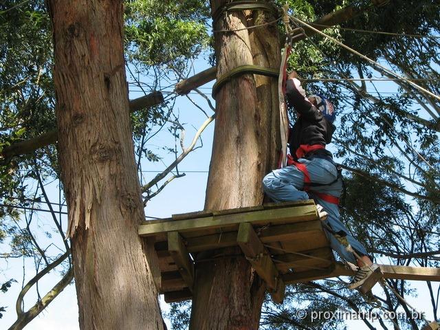 Arvorismo no Ski Mountain Park - São Roque