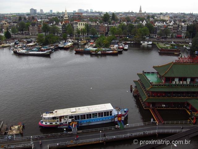 vista de Amsterdam do andar mais alto da Openbare Bibliotheek