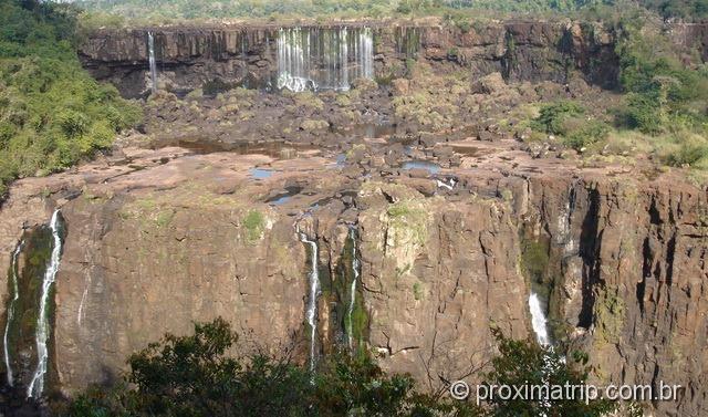 Cataratas do Iguaçu em época de seca (julho)