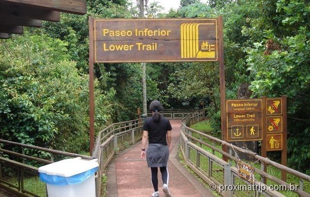 Paseo inferior (lower trail) - Parque Nacional do Iguazú - cataratas lado argentino