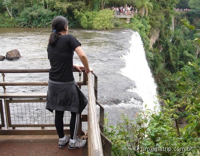 Paseo superior do Parque Nacional do Iguazú - cataratas argentinas