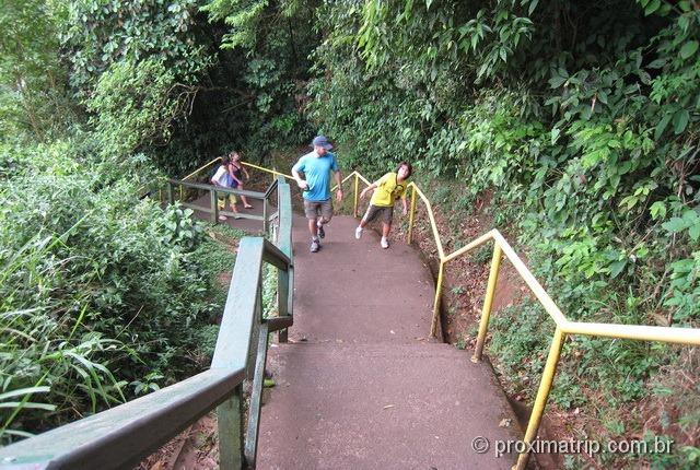 Parque Nacional Foz do Iguaçu - escadas