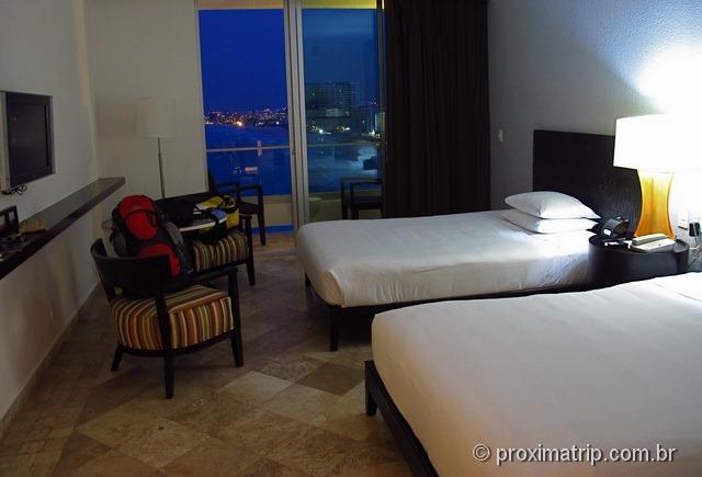 quarto do hotel Hyatt Regency Cancun com vista para o mar • review do Proxima Trip