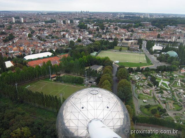 vista de dentro do Atomium - Bruxelas - Bélgica