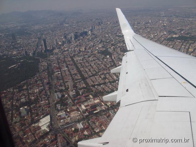 cidade do México vista do avião