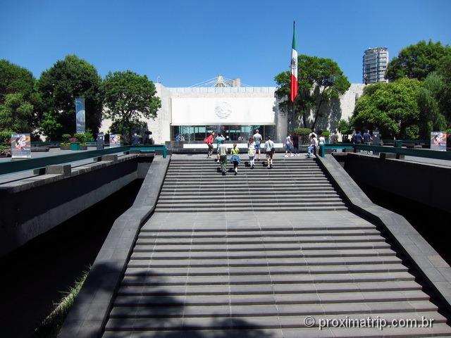 entrada do Museu Nacional de Antropologia Cidade do México