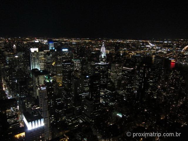 Empire State Building: vista noturna de Nova York