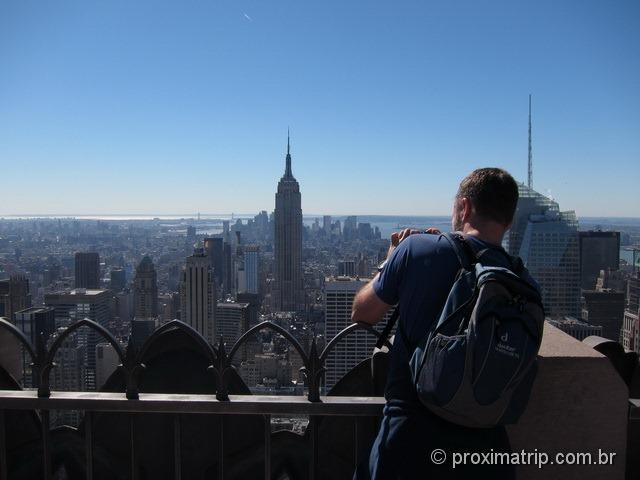 Empire State building, fotografado do Top of The Rock - Nova York