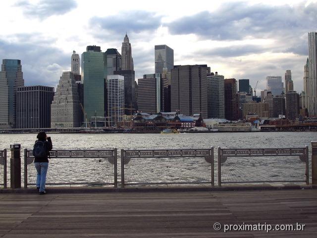 O Skyline de Manhattan visto do Brooklyn