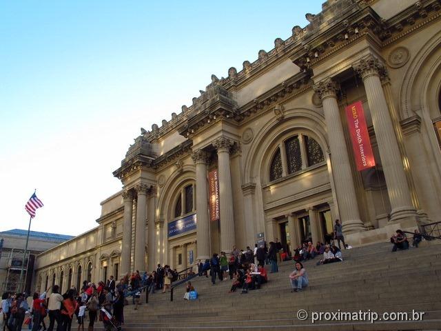 Entrada do Museu de arte Metropolitan - Nova Iorque