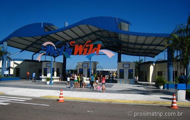 Entrada e bilheterias do Wet'n Wild em Itupeva