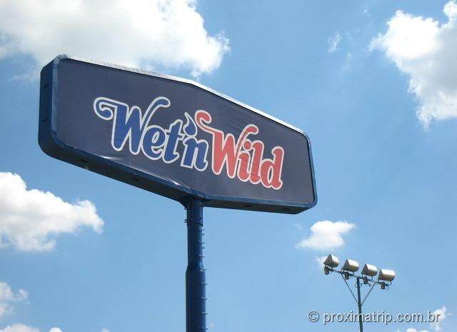 Letreiro do Wet'n Wild em Itupeva