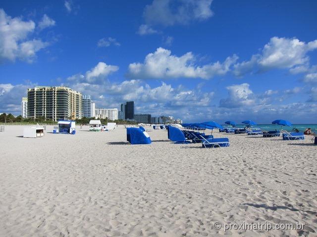 Locação de cadeiras de praia - Miami South Beach