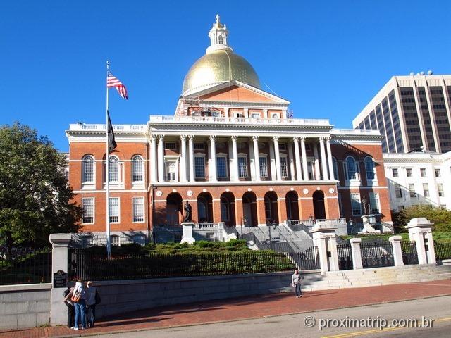 Massachussets State House - Freedom Trail passa aí