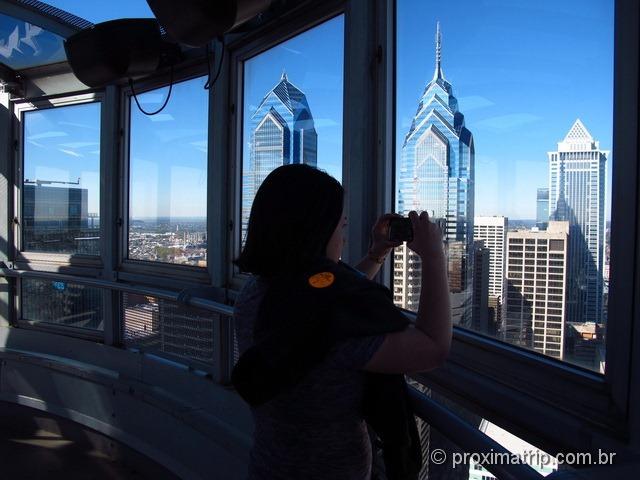 Torre/Mirante do City Hall - dá para ver a cidade da philadelphia bem do alto!