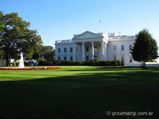 Casa Branca em Washington DC - fachada norte