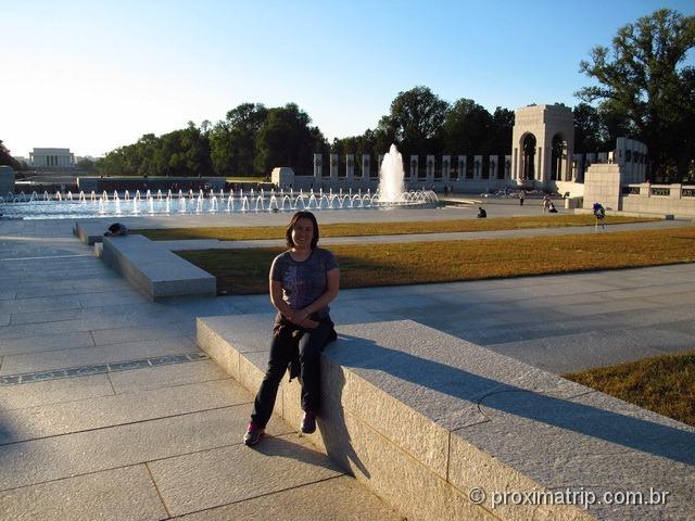 World War II Memorial - cada pilar representa um estado - Washington DC