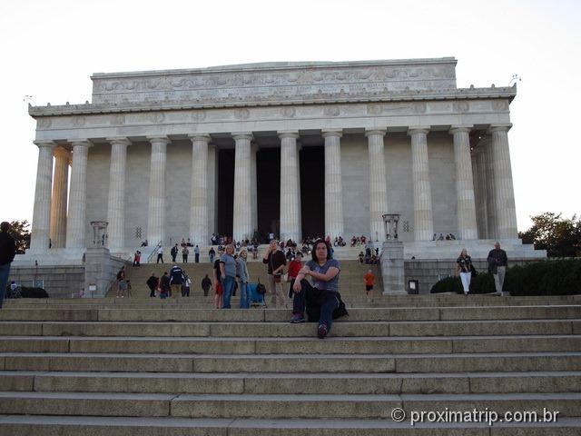 Escadaria em frente ao Lincoln Memorial - Washington DC