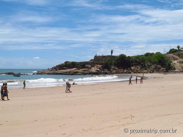 Forte de São Francisco Xavier visto da praia de Gaibu - Cabo de Santo Agostinho