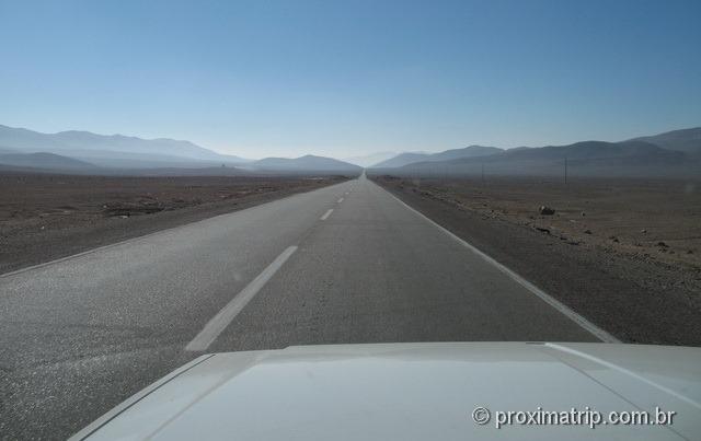 Ruta 5 carretera panamericana Santiago São Pedro do Atacama