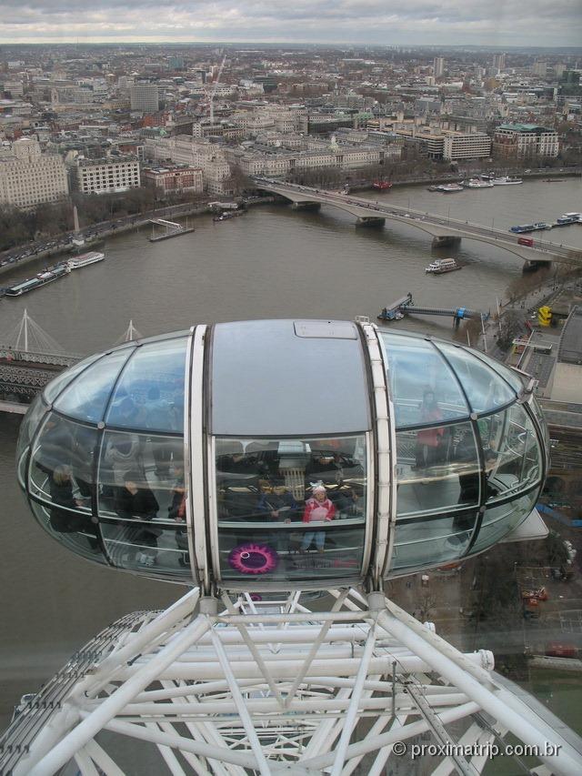 Vista dentro London Eye