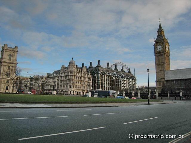 Parliament Square, Big Ben e London Eye