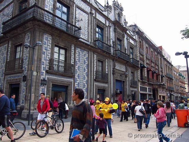 fachada Casa dos azulejos centro histórico cidade México