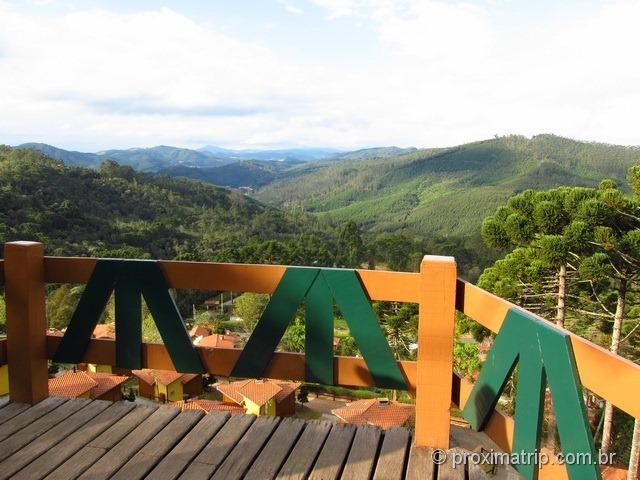 Mirante na estrada que dá acesso a Monte Verde