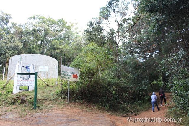 Início da Trilha do chapéu do Bispo e Platô - Monte Verde