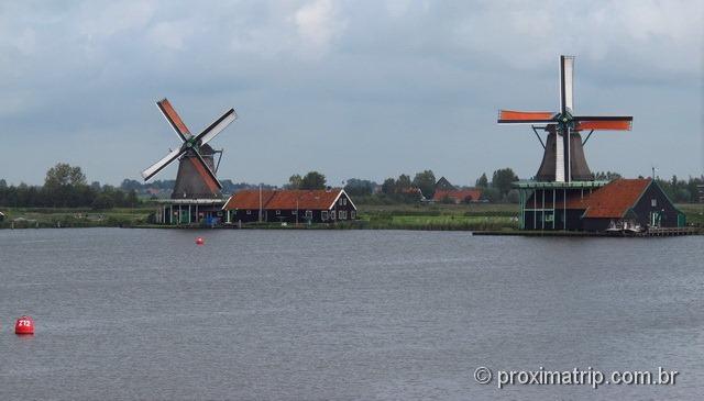 Moinhos em Amsterdam - Zaanse Schans.