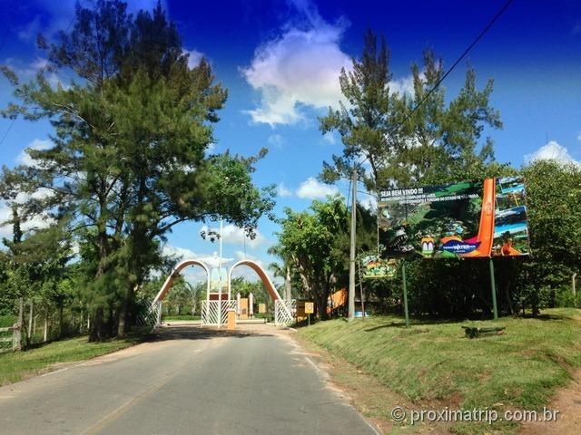 Entrada do Parque Aquático Thermas Water Park - Águas de São Pedro