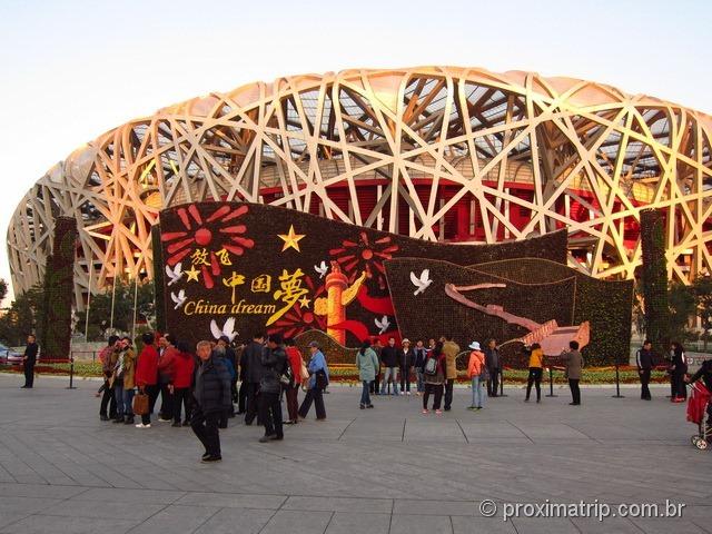 Passeio em Pequim: Estádio Olímpico Ninho de Pássaro (bird’s nest)