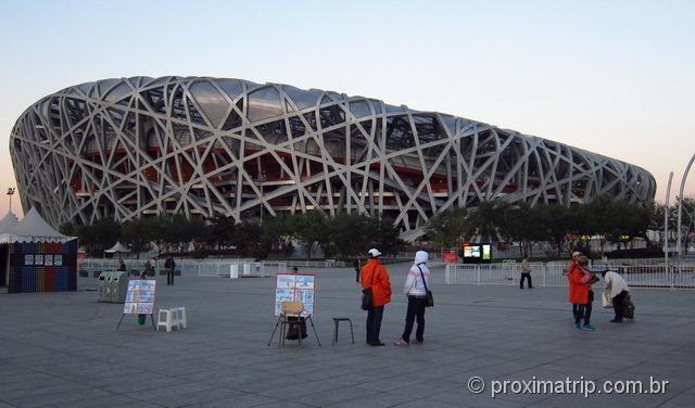 Estádio Olímpico Ninho de Pássaro (bird’s nest) em Pequim - China