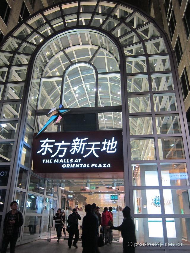 The Malls at Oriental Plaza Shopping integrado metrô Rua Wangfujing Pequim