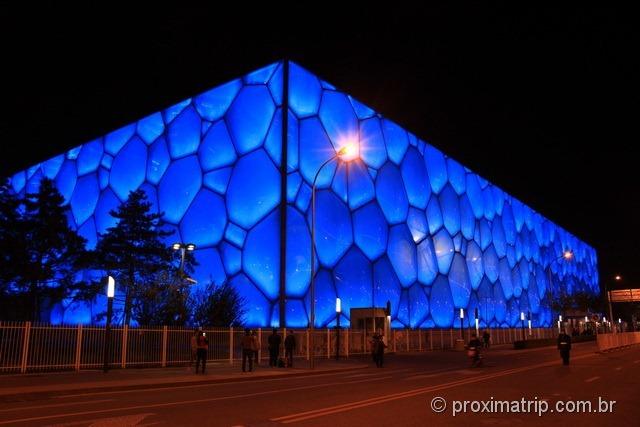 O Water Cube a noite - Pequim