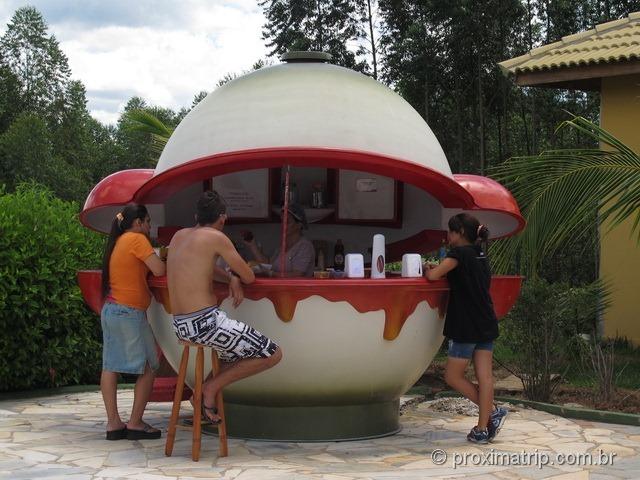 Hot dog no Parque aquático Thermas Water Park - Águas de São Pedro