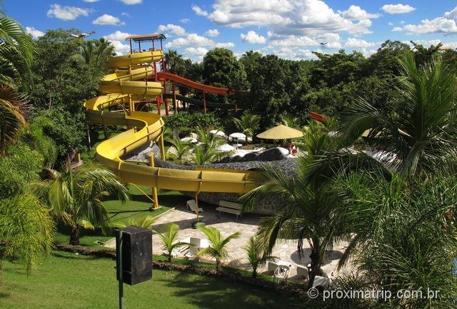 Toboágua por dentro da baleia! - Parque aquático Thermas Water Park - Águas de São Pedro