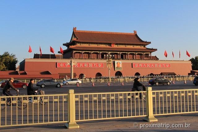 Tian'an Men com a foto do Mao Tsé Tung - Praça da paz Celestial - Pequim