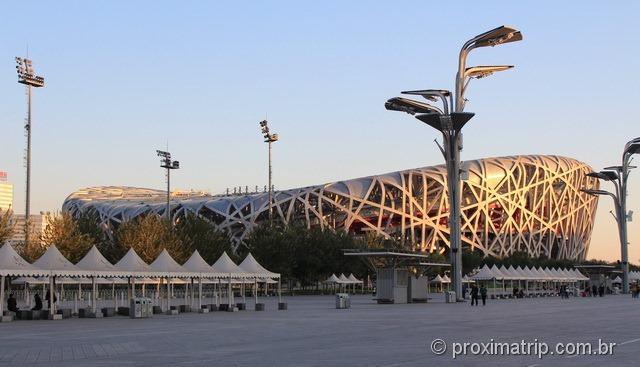 Estádio Ninho de Pássaro (bird’s nest) em Pequim