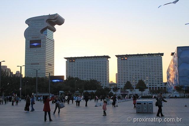 O moderno prédio da IBM em Pequim