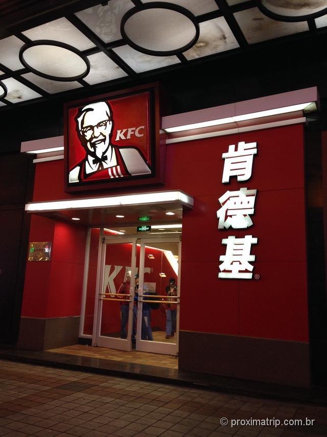 KFC da rua Wangfujing - Pequim