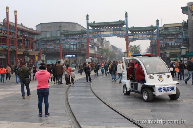 A rua Qian Men em Pequim - China