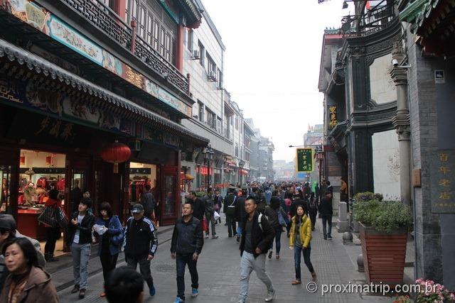 Rua Dashilan em Pequim